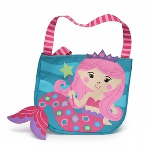 Stephen Joseph Mermaid Beach Tote Bag Kids Pool Swim Mesh Pocket